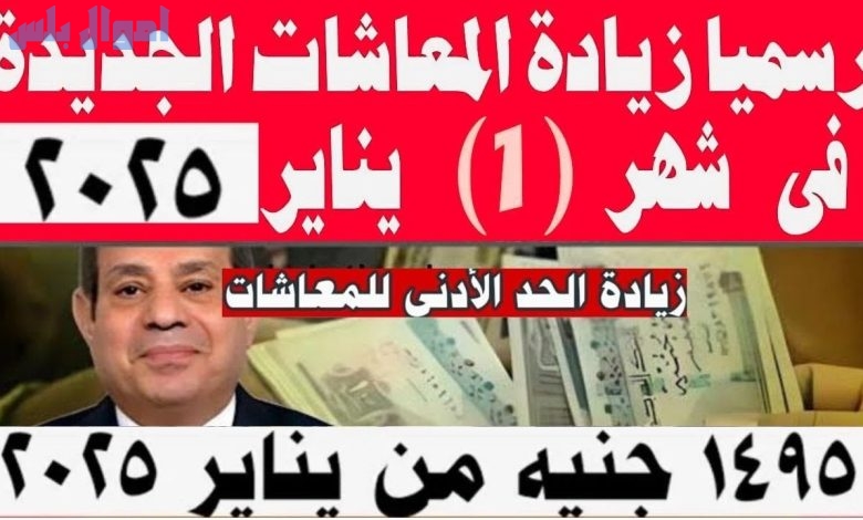 معاشات يناير 2025