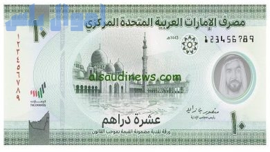 سعر الدرهم الاماراتي امام الجنيه