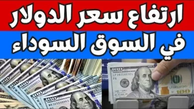 سعر الدولار في السوق السوداء،