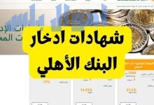 شهادات البنك الأهلي المصري