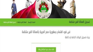 التسجيل في منحة العمالة غير المنتظمة