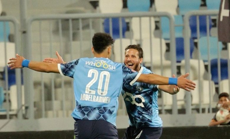شاهد.. رباعية وسام أبو علي تُقرب الأهلي من لقب الدوري المصري