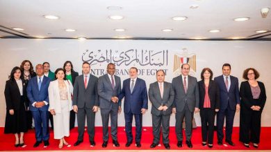محافظ البنك المركزي المصري يستقبل وفد صندوق النقد الدولي