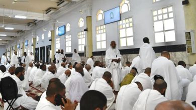توعية الحجاج ب900 الف رسالة في مسجد الخيف بمشعر منى عبر 75 شاشة رقمية