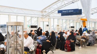 رحلات الحجاج الايرانيين تغادر المدينة متجهة الى عرعر لعودتهم الى وطنهم
