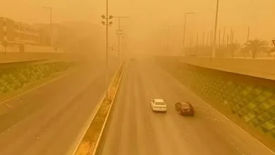 عوالق ترابية تؤثر على نجران حتى الثامنة مساءً