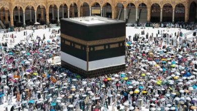 وداع الحجاج المتعجلين لبيت الله الحرام بأمان وسكينة وسعادة