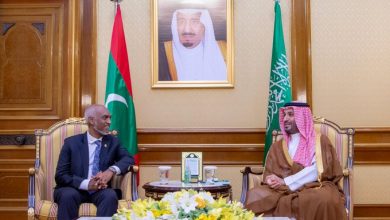 ولي العهد يلتقي رئيس المالديف ويبحثان سبل تعزيز التعاون والعلاقات الثنائية