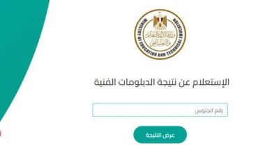 نتائج الدبلومات الفنية 2025 متاحة الآن برقم الجلوس