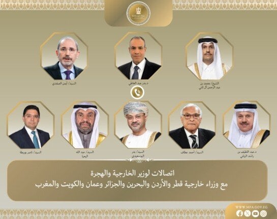 اتصالات مستمرة بين وزير الخارجية ونظرائه العرب حول مستجدات الأوضاع في غزة