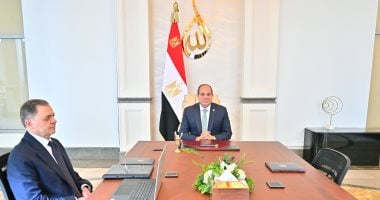 السيد الرئيس عبد الفتاح السيسي واللواء محمود توفيق وزير الداخلية