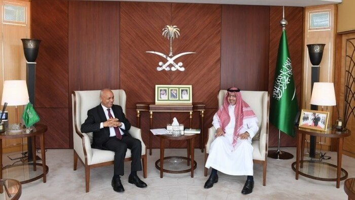 استقبال الإعلامي مصطفى بكري من قبل السفير السعودي بالقاهرة (صور)