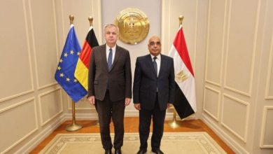 استقبال وزير العدل للسفير الألماني بالقاهرة