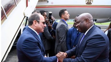 الرئيس السيسي في غينيا الاستوائية للمشاركة في قمة الاتحاد الأفريقي وصول الرئيس السيسي إلى غينيا الاستوائية لقمة الاتحاد الأفريقي قمة الاتحاد الأفريقي تستضيف الرئيس السيسي في غينيا الاستوائية الرئيس السيسي يتوجه إلى غينيا الاستوائية لقمة الاتحاد الأفريقي