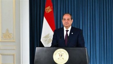 الرئيس السيسي يعلن تقديره لإعلان بريطانيا الاعتراف بدولة فلسطين