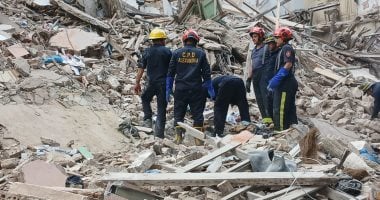 انهيار عقار فى العطارين بالاسكندرية