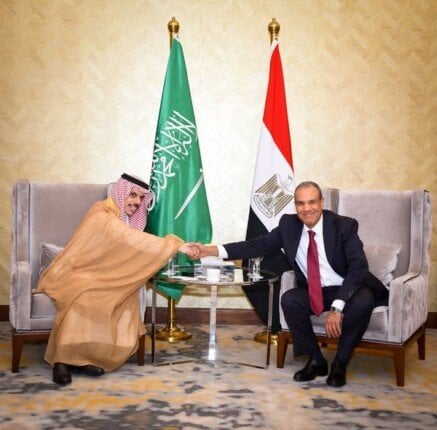بحث وزير الخارجية مع نظيره السعودي مستجدات الأوضاع في سوريا وليبيا وفلسطين