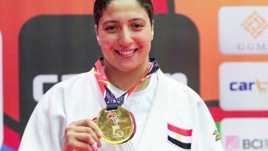 صفا سليمان لاعبة منتخب الجودو