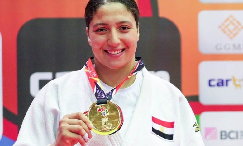 صفا سليمان لاعبة منتخب الجودو