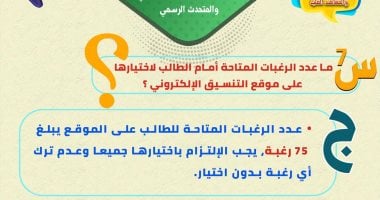 تنسيق الجامعات 2025 .. للطالب تسجيل 75 رغبة بموقع التنسيق الإلكترونى
