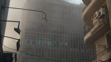 تعزيز الاستجابة بـ 17 سيارة إسعاف لموقع حريق سنترال رمسيس