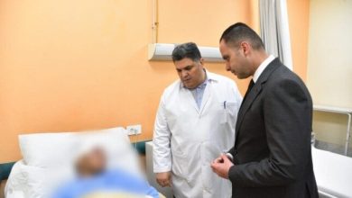 «تفقد نائب وزير الصحة» الحالة الصحية لمصابي حادث الدائري الإقليمي بمستشفى الباجور التخصصي