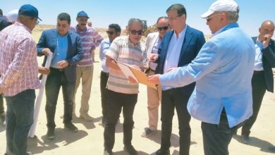 تفقد وزير الزراعة أعمال حصر وتصنيف الأراضي الصحراوية في العميد
