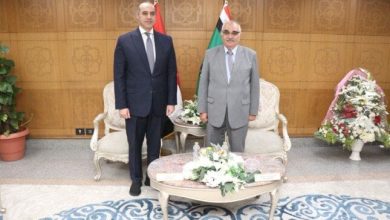 تهنئة من الوزير لرئيس هيئة قضايا الدولة بمناسبة توليه المنصب