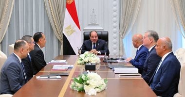 الرئيس السيسى يوجه بمُواصلة الجهود لتسريع وتيرة تنفيذ مشروعات إنشاء المحاور