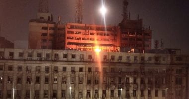 المعاينة: حريق محدود في واجهة المبنى الملحق بسنترال رمسيس