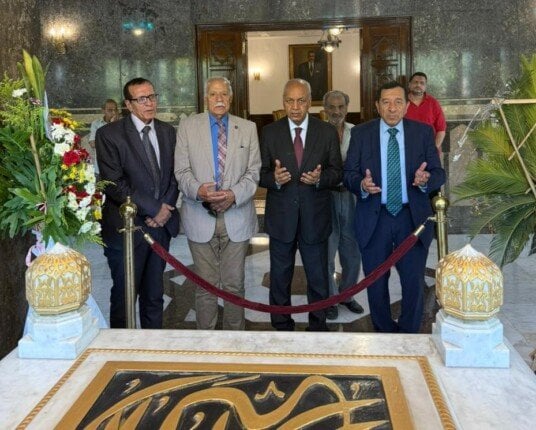 زيارة مصطفى بكري لضريح عبد الناصر في ذكرى ثورة 23 يوليو المجيدة