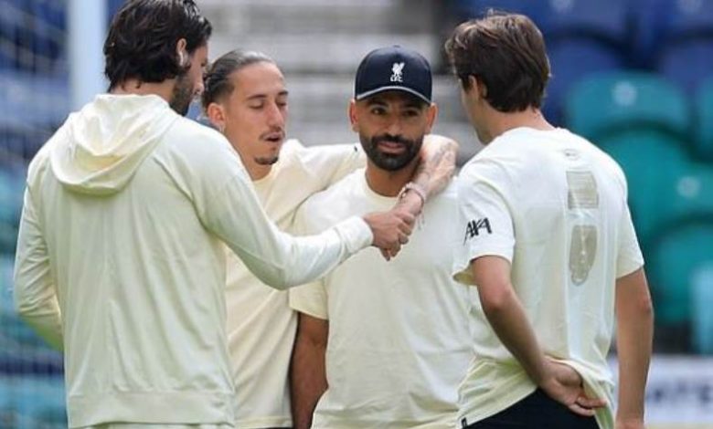محمد صلاح وزملائه في ليفربول