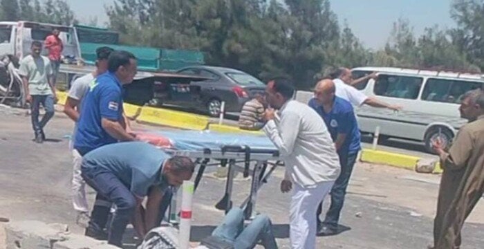 طوارئ الهلال الأحمر تقدم خدمات فورية لمصابي حادث إقليمي