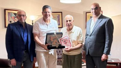 تكريم أيمن الرمادي في الزمالك