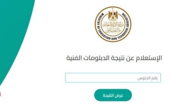 نتائج الدبلومات الفنية 2025 قريبة برقم الجلوس هنا
