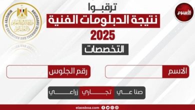 نتيجة الدبلومات الفنية 2025 متاحة الآن برقم الجلوس عبر بوابة الأسبوع