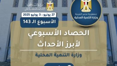 نشرة أسبوعية جديدة لرصد إنجازات وزارة التنمية المحلية