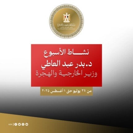 أنشطة حيوية.. وزير الخارجية يواصل لقاءاته المكثفة هذا الأسبوع إنفوجراف