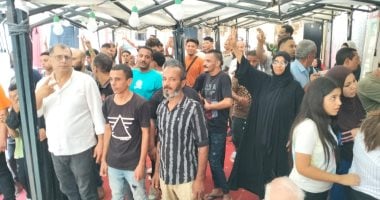 إقبال كثيف من الشباب رغم حرارة الجو المرتفعة فى انتخابات الشيوخ بعين شمس