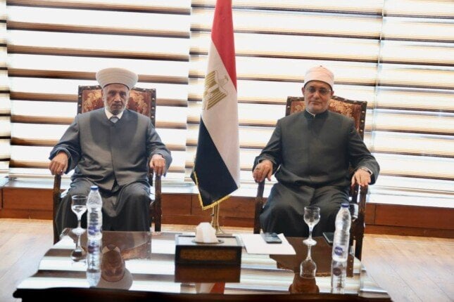 استقبال مفتي الجمهورية لقضاة ومفتين من فلسطين وأذربيجان ولبنان وكينيا