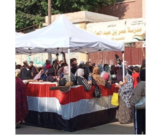افتتاح لجان الاقتراع بالمقطم لتصويت المواطنين في انتخابات مجلس الشيوخ