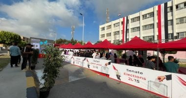 فتح باب التصويت باليوم الثانى لانتخابات مجلس الشيوخ فى التجمع الخامس