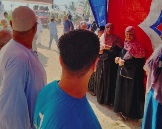 توافد الناخبين على لجان الاقتراع بمحافظة البحيرة في اليوم الثاني لانتخابات مجلس الشيوخ