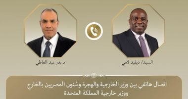 وزير الخارجية يطلع نظيره البريطانى على جهود مصر لنفاذ المساعدات الإنسانية لغزة