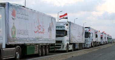 زاد العزة من مصر إلى غزة.. قافلة المساعدات الإنسانية الـ11 تدخل القطاع