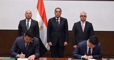مدبولى يشهد توقيع عقد إنشاء مصنع مجموعة سايلون الصينية للإطارات